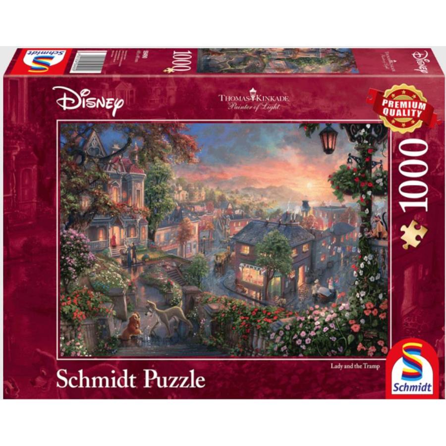 La Belle et le Clochard - Thomas Kinkade - puzzle de 1000 pièces-2
