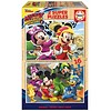 Educa WOOD: Mickey Mouse - 2 puzzles x 16 pieces