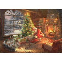 thumb-Le Père Noël est là  - Thomas Kinkade - puzzle de 1000 pièces-2