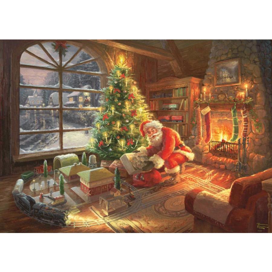 Le Père Noël est là  - Thomas Kinkade - puzzle de 1000 pièces-2