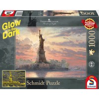 thumb-La Statue de la Liberté - Glow in the Dark - Thomas Kinkade - puzzle de 1000 pièces-1