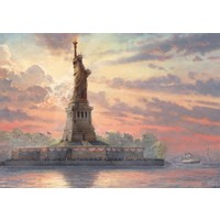 thumb-La Statue de la Liberté - Glow in the Dark - Thomas Kinkade - puzzle de 1000 pièces-2