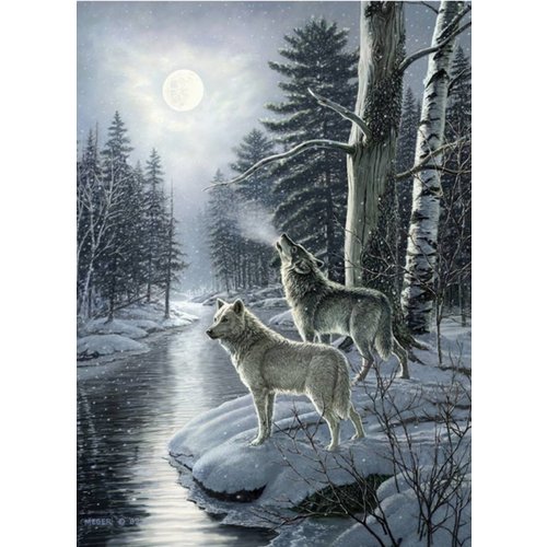  Cobble Hill Wolves by Moonlight - 1000 pieces 