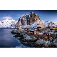 thumb-Le village norvégien de Hamnoy - puzzle de 3000 pièces-2