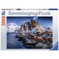 thumb-Le village norvégien de Hamnoy - puzzle de 3000 pièces-1