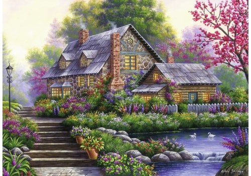  Ravensburger Romantic cottage  - 1000 pieces 