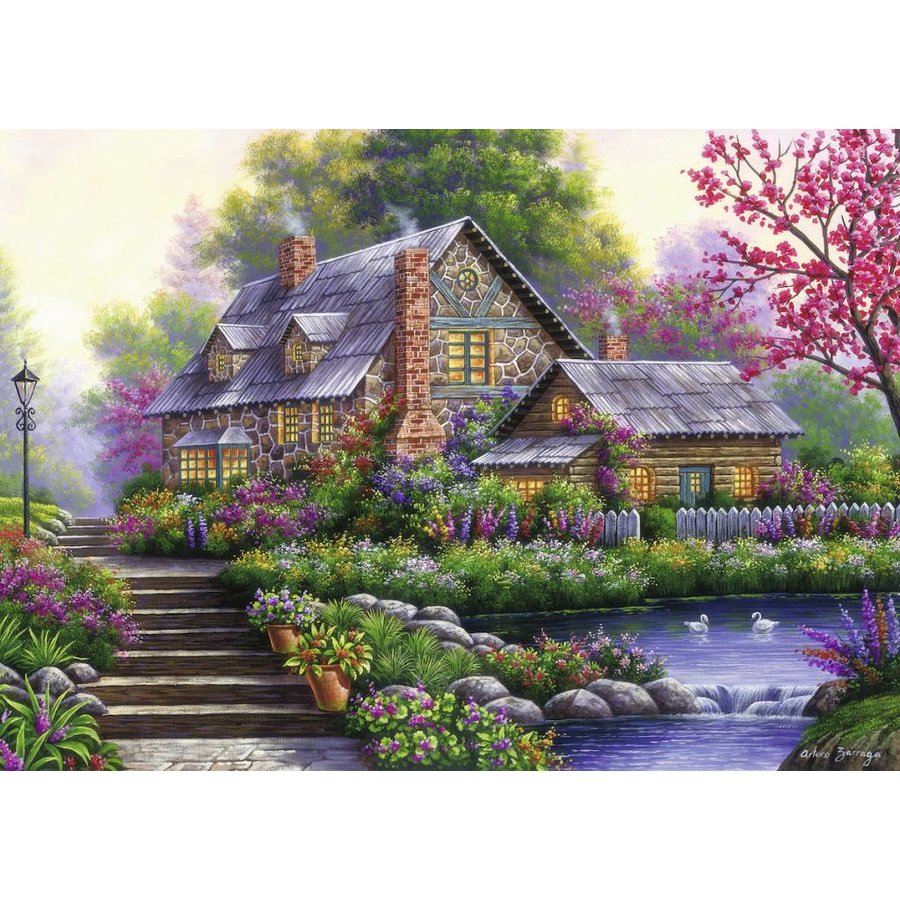Romantic cottage - 1000 pieces-1