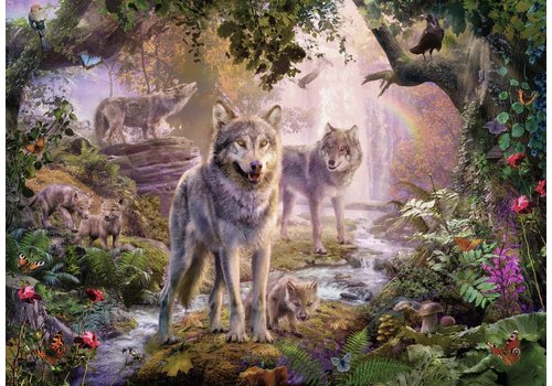  Ravensburger Famille de loups en été - 1000 pièces 