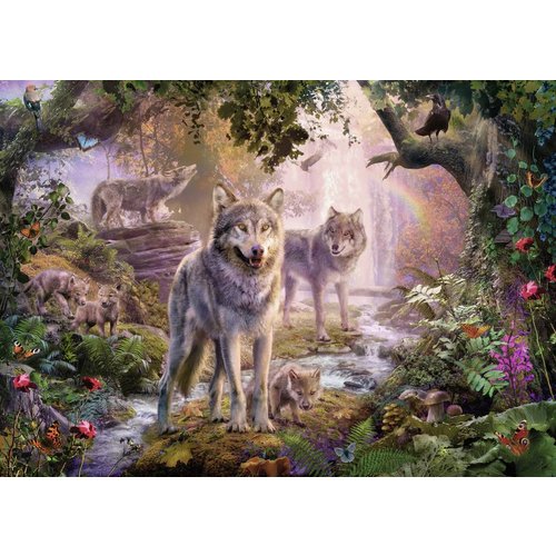  Ravensburger Wolves in summer - 1000 pieces 