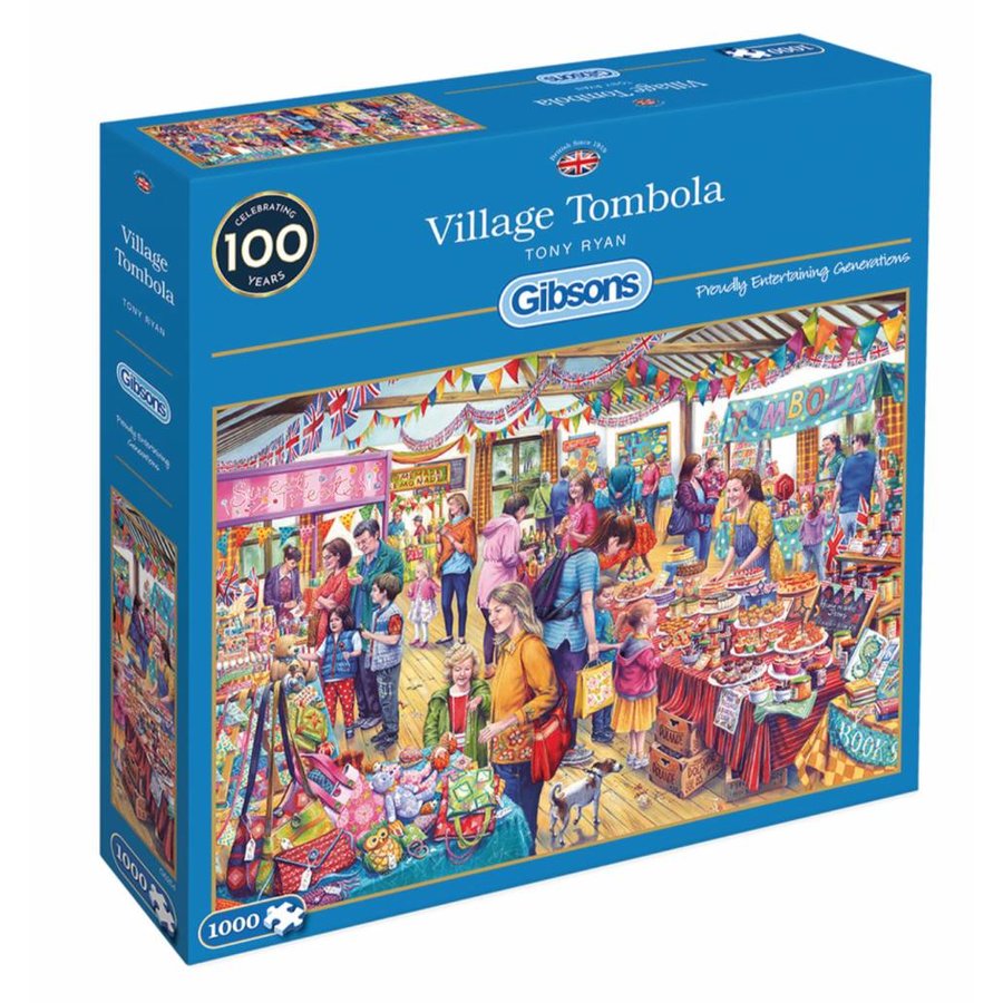 Village Tombola - jigsaw puzzle of 1000 pieces-2