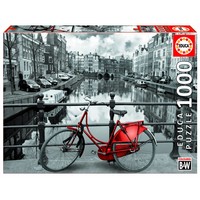 thumb-Red bike in Amsterdam, 1000 pieces-2