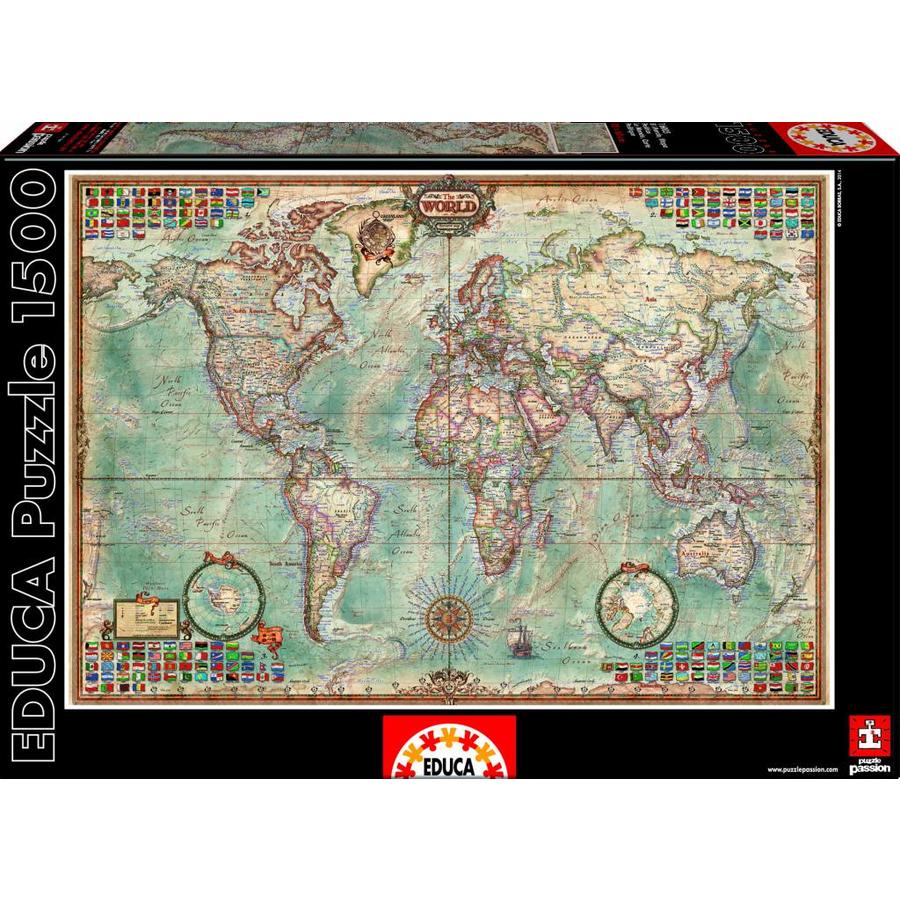 World map - 1500 pieces-1