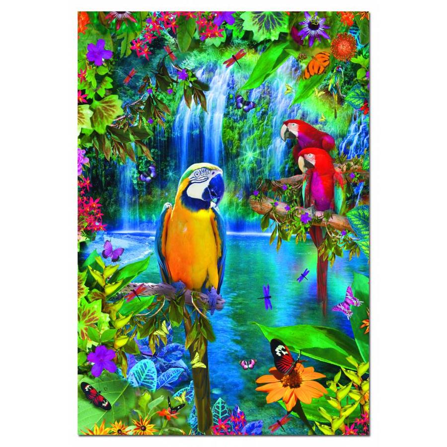 Parrots in the tropics - 500 pieces puzzle-1