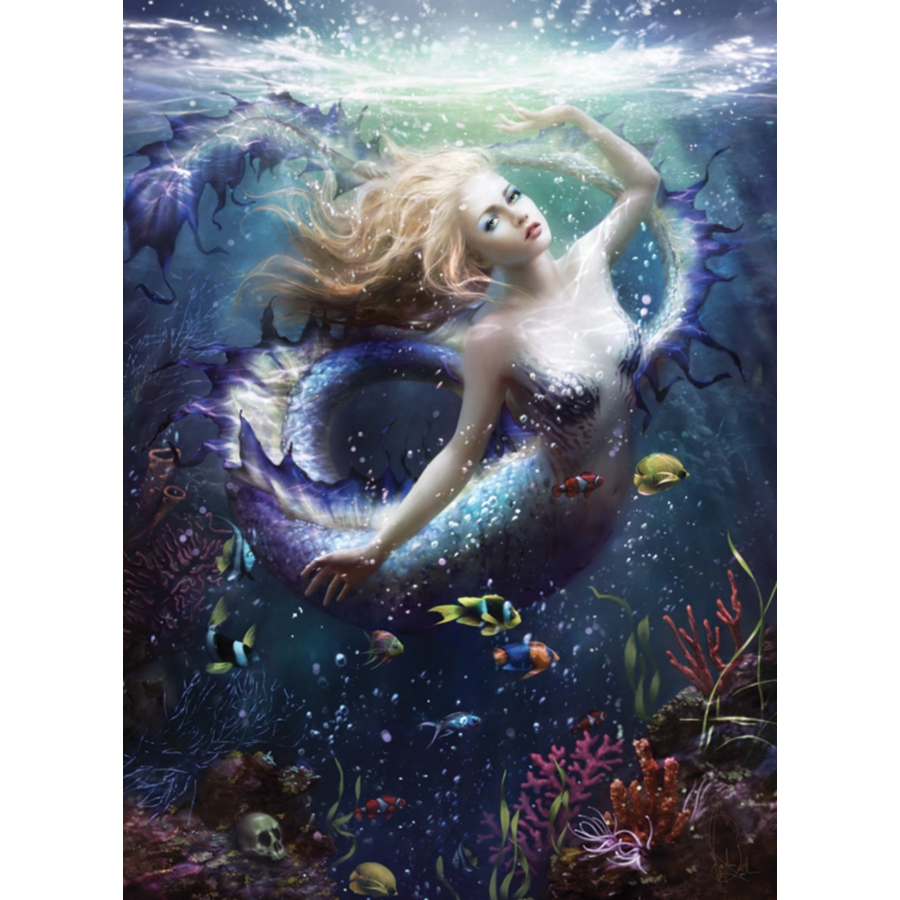 Mermaid - puzzle of 1000 pieces-1