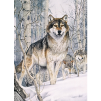 thumb-Wolves on a hunt - puzzle of 1000 pieces-1