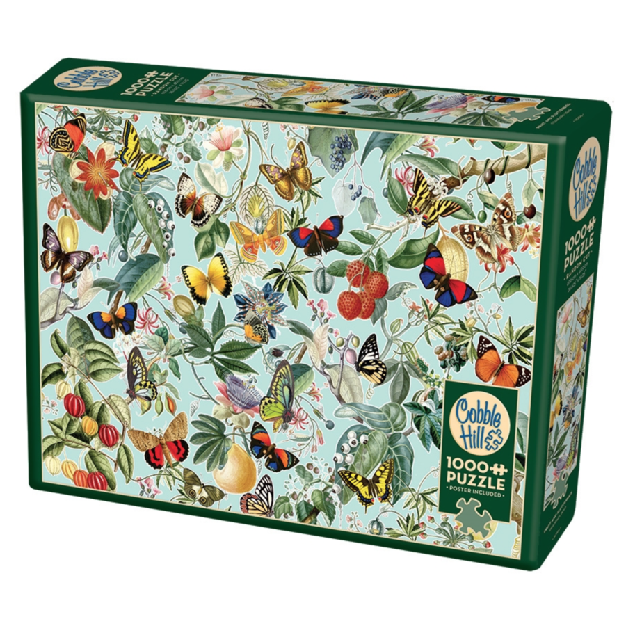 Fruits et papillons  - puzzle de 1000 pièces-2