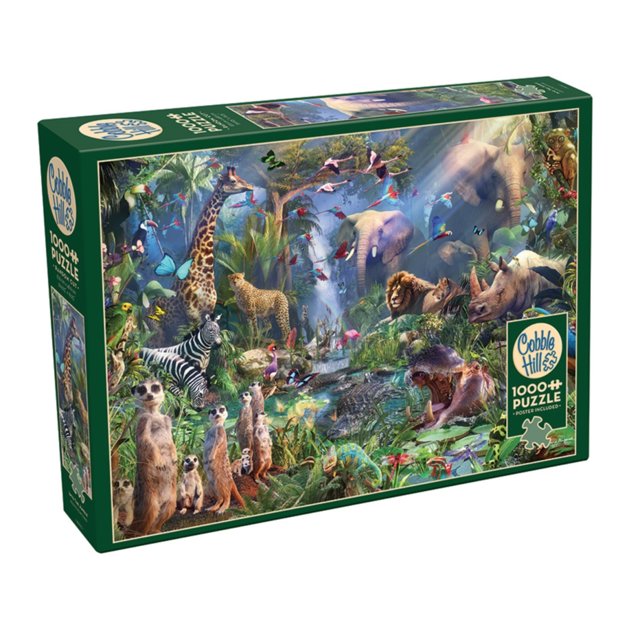 Dans la jungle - puzzle de 1000 pièces-2