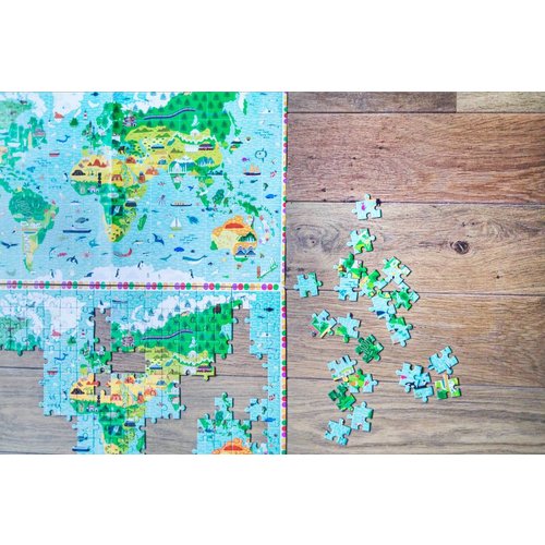 Djeco More than a world map - 200 pieces   Djeco More than a world map - 200 pieces