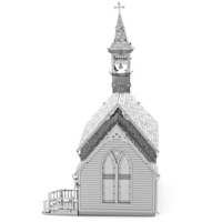thumb-Old Country Church - puzzle 3D-3