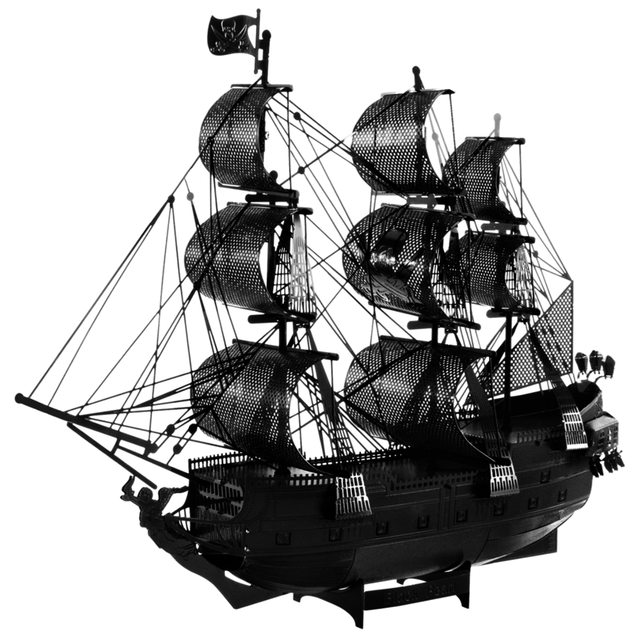 Black Pearl (black version)  - Iconx puzzle 3D-2