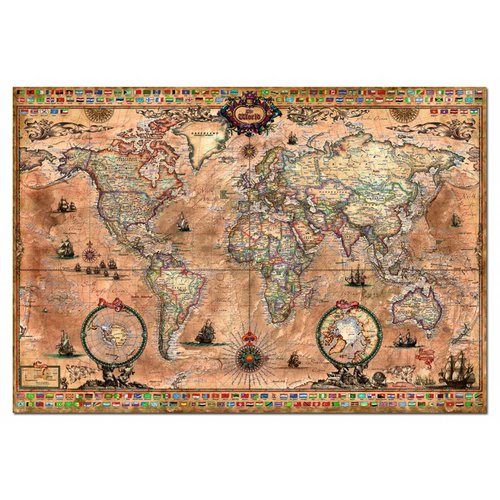  Educa Antieke wereldkaart - 1000 stukjes 