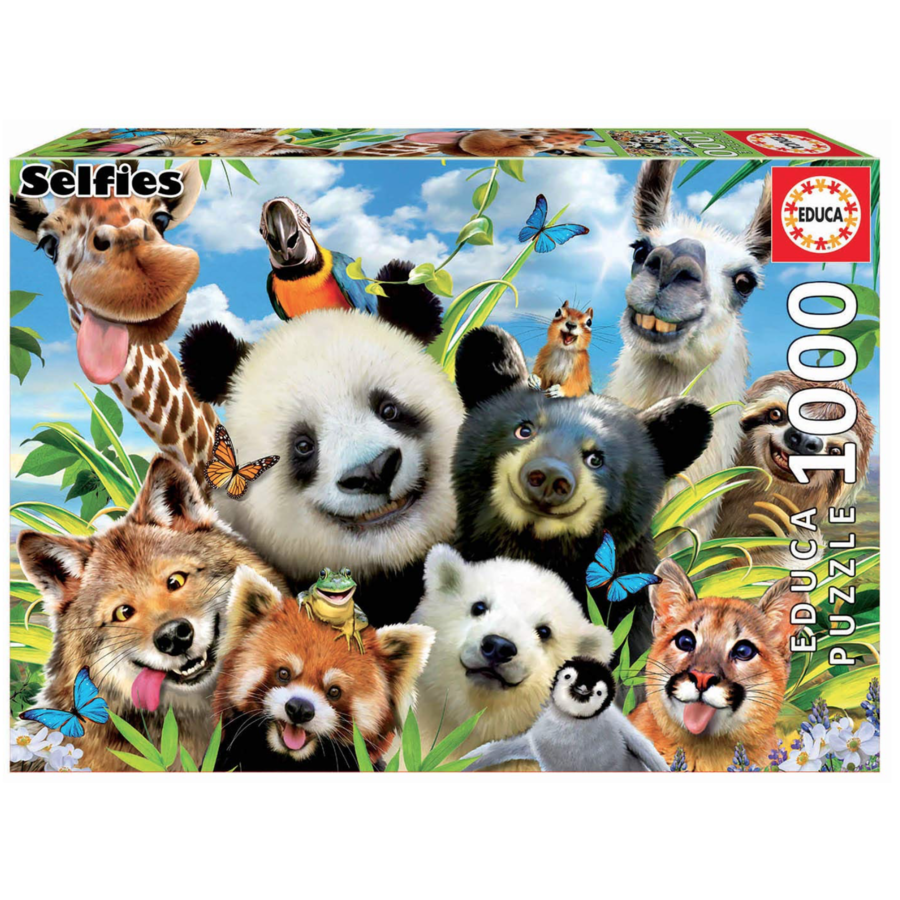 Llama Drama Selfie   -  jigsaw puzzle of 1000 pieces-2