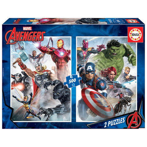  Educa Marvel Mania  - 2 x 500 pièces puzzle 