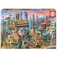 thumb-Symboles d'Asie - puzzle de 1500 pièces-2