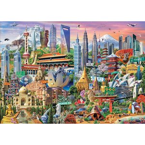 Educa Symboles d'Asie - puzzle de 1500 pièces