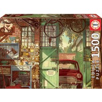 thumb-Ancien garage - puzzle de 1500 pièces-2
