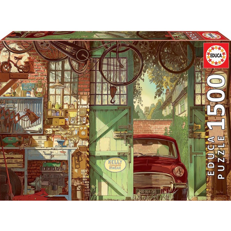 Ancien garage - puzzle de 1500 pièces-2