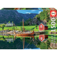 thumb-Bateau Viking - puzzle de 1500 pièces-2