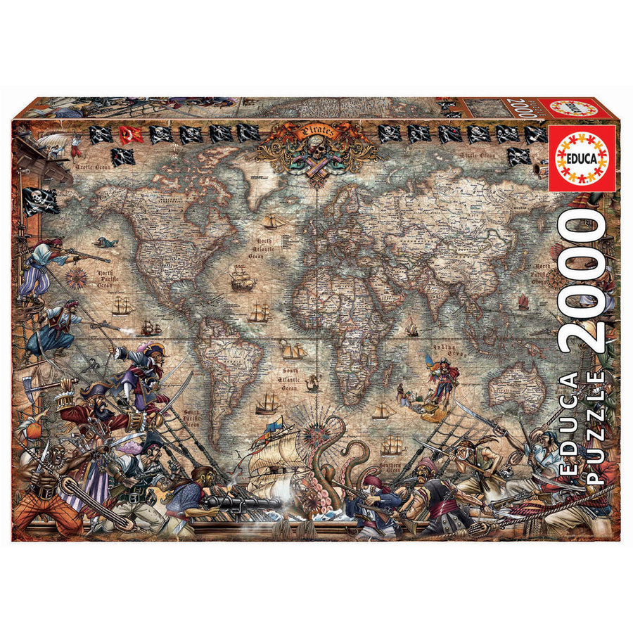 Carte des Pirates - puzzle de 2000 pièces-2