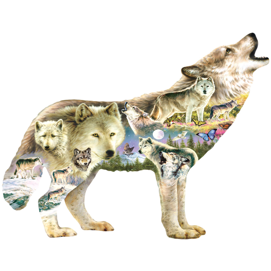 Meadow Wolf -  jigsaw puzzle of 750 pieces-1