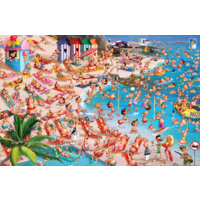 thumb-La plage - BD -puzzle de 1000 pièces-1