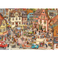 thumb-Place du marché - puzzle de 1000 pièces-2