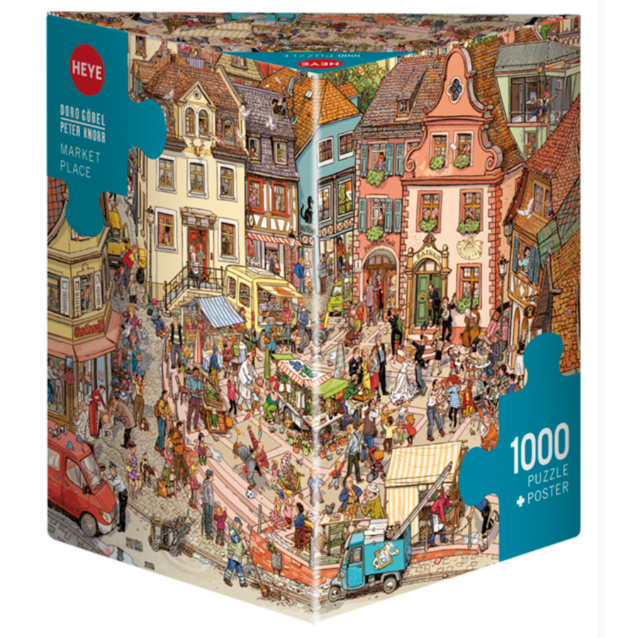 Place du marché - puzzle de 1000 pièces-1