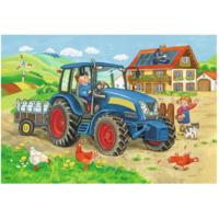 thumb-Construction site and farm - 2 puzzles of 12 pieces-3