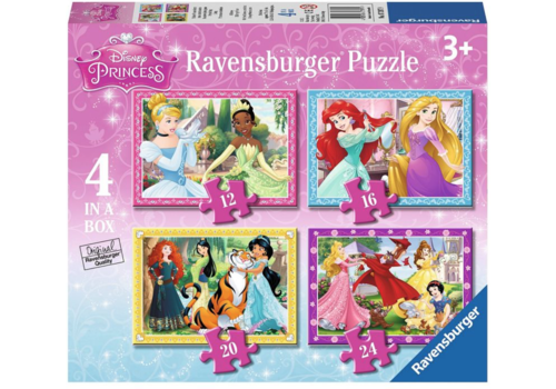  Ravensburger Princesses Disney - 12+16 +20 +24 pièces 