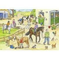 thumb-At the equestrian center - 2 puzzles of 24 pieces-2