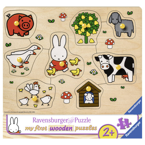  Ravensburger Miffy à la ferme - 8 pièces 