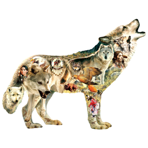  SUNSOUT Native American Wolf - 750 pieces 
