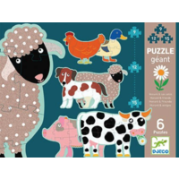 thumb-6 puzzles géants des animaux de ferme - 9, 12 et 15 pièces-1