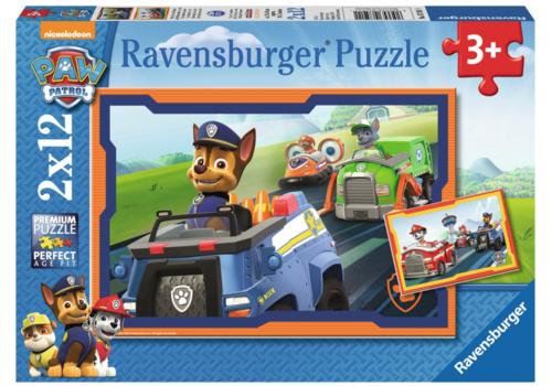  Ravensburger Paw Patrol in action - 2 x 12 pieces 