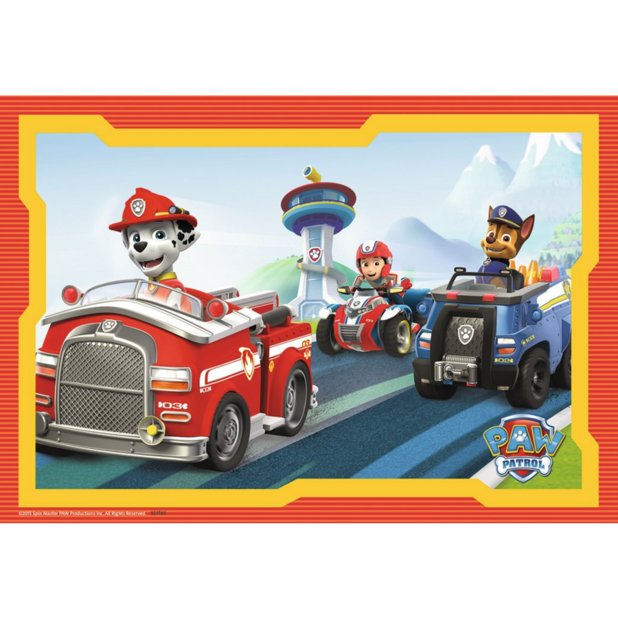 Paw Patrol in action - 2 puzzles of 12 pieces-2