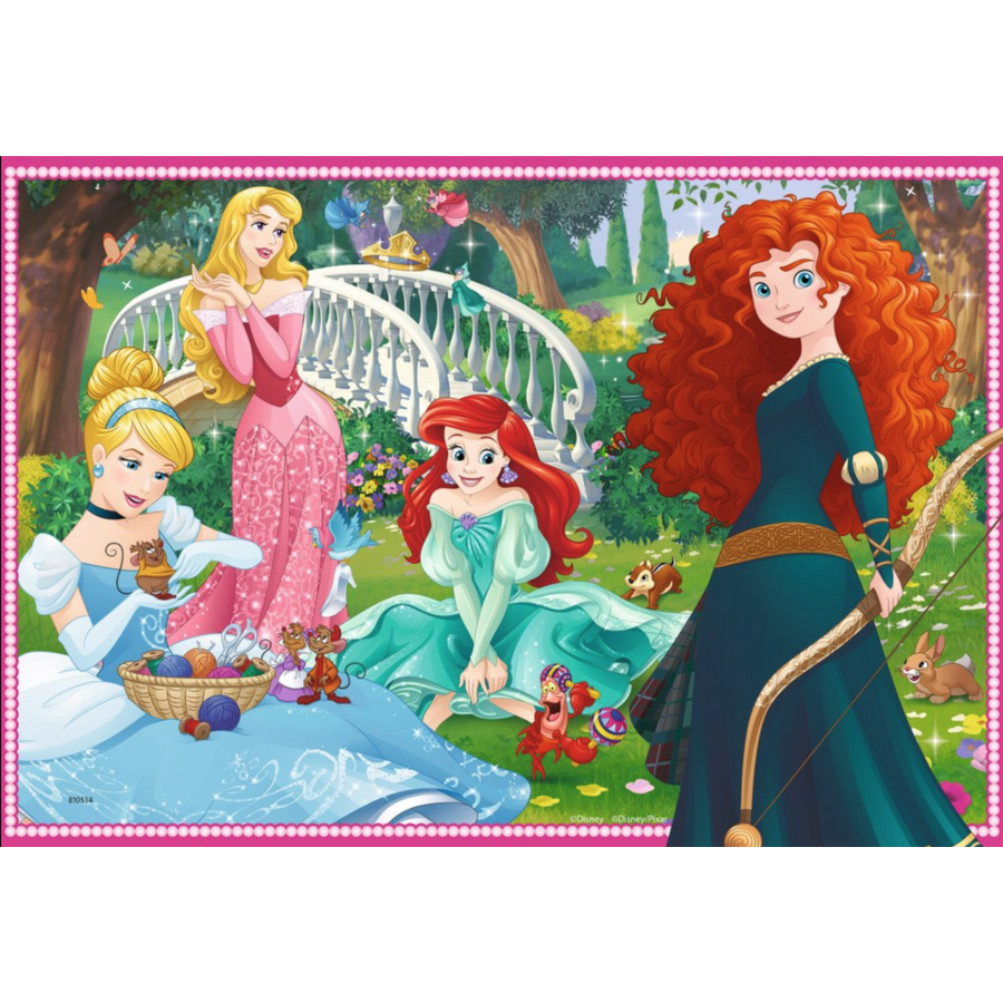 Disney prinsessen - 2 puzzels van 12 stukjes-3