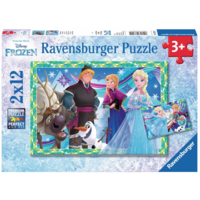thumb-Frozen - 2 puzzels van 12 stukjes-1