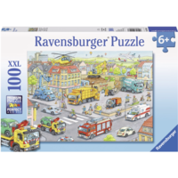 thumb-Voertuigen in de stad - puzzel van 100 stukjes-1