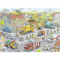 thumb-Voertuigen in de stad - puzzel van 100 stukjes-2