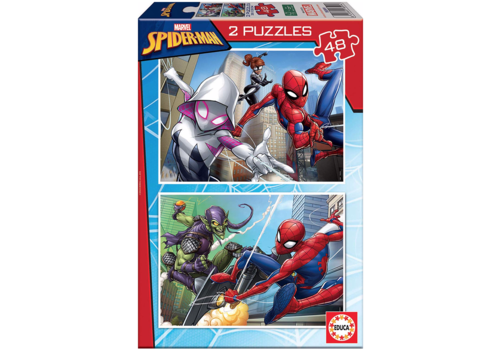  Educa Spiderman - 2 x 48 stukjes 